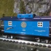 Blue Comet Caboose: MTH 11-70161 Jersey central Tinplate Caboose (No.2817)