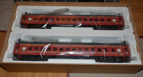 K-Line 3K-2708 PE Interurban Red Car Set #2