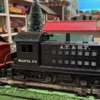 Marx 1998 Black SF switcher and caboose
