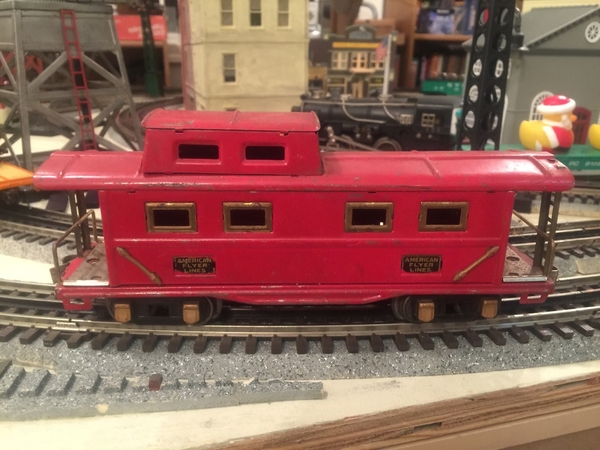 AMERICAN FLYER TRANSITION CABOOSE TRK POWER 2 RED LED LIGHT ADDED-SEE VIDEO LINK 