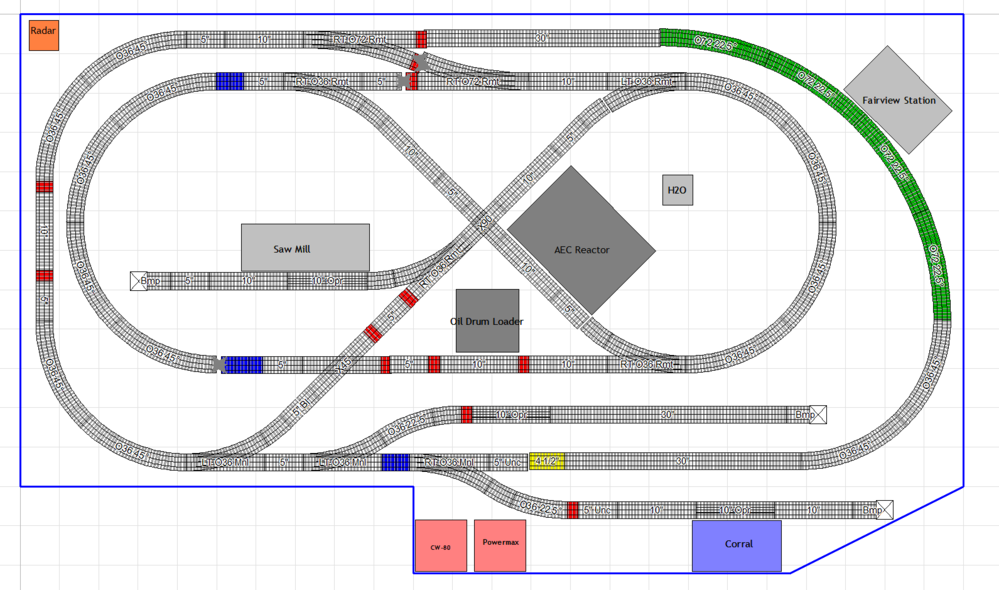 5'x10' FasTrack layout complete (for now!) | O Gauge 