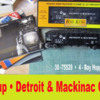 2 Detroit &amp; Mackinac 4 Bay Hopper Coal with Load