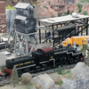 Shay coaling up.: First time on the layout in over 7 years.