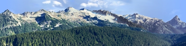 Stevens Pass Mountain Peaks Left