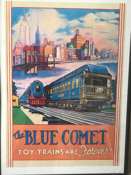 blue comet poster