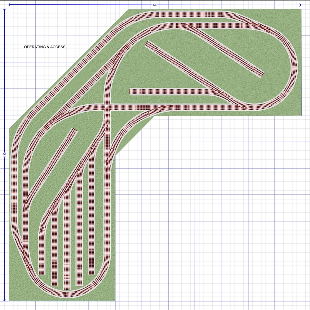 Track plans for a 4x8-foot plywood sheet