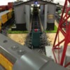 Custom S- Scale Layout American Eagle Railroad Group: Menards Locomotive Shed - S Scale Model Railroad with vintage American Flyer Accessories
