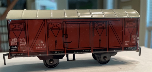 Karl Bub HO tinplate train box car