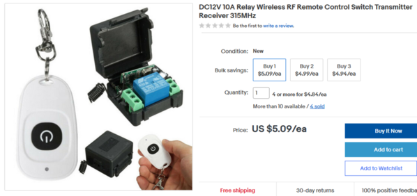 1-Chan Relay Remote Control