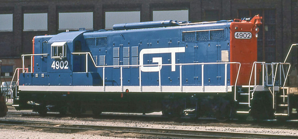 GTW GP9 #4902 Battle Creek Shops, September 1983