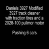 Daniels 3927 pushing 6 cars