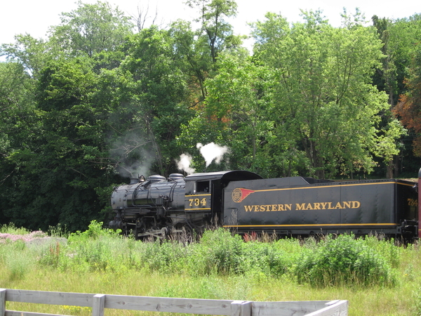 Train stays in Frostberg for a few hours and then returns to Cumberland MD