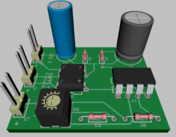 Rod-Flasher-Project 16 Version 2 3D PCB