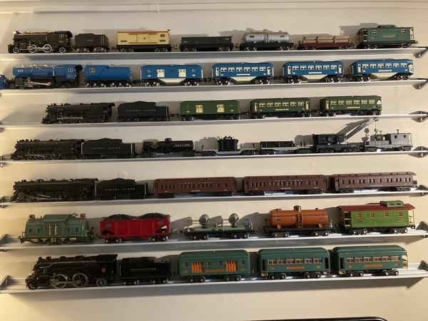 Trains on Shelves