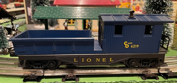Lionel 6219 C&O work caboose side