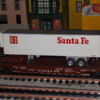 Weaver flat car DTI  with K-Mart Santa Fe trailer