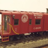 134XBD: Sunset B&amp;O I-12 caboose. Made some changes in data lettering and paint on car ends.mADE