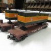 MTH GN 2 trailers on flat car 02