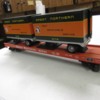 MTH GN flat with 2 trailers 03