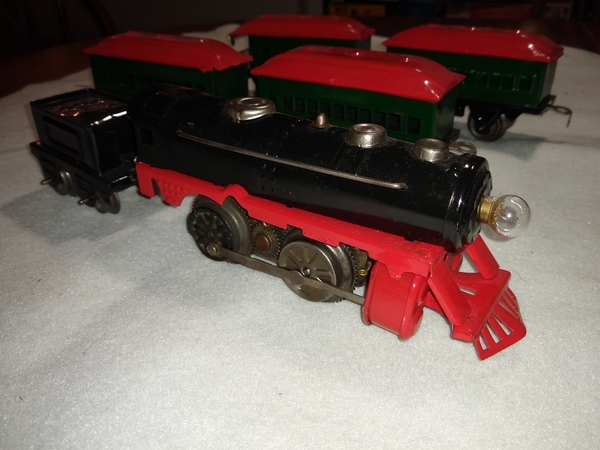 Closeup of locomotive 