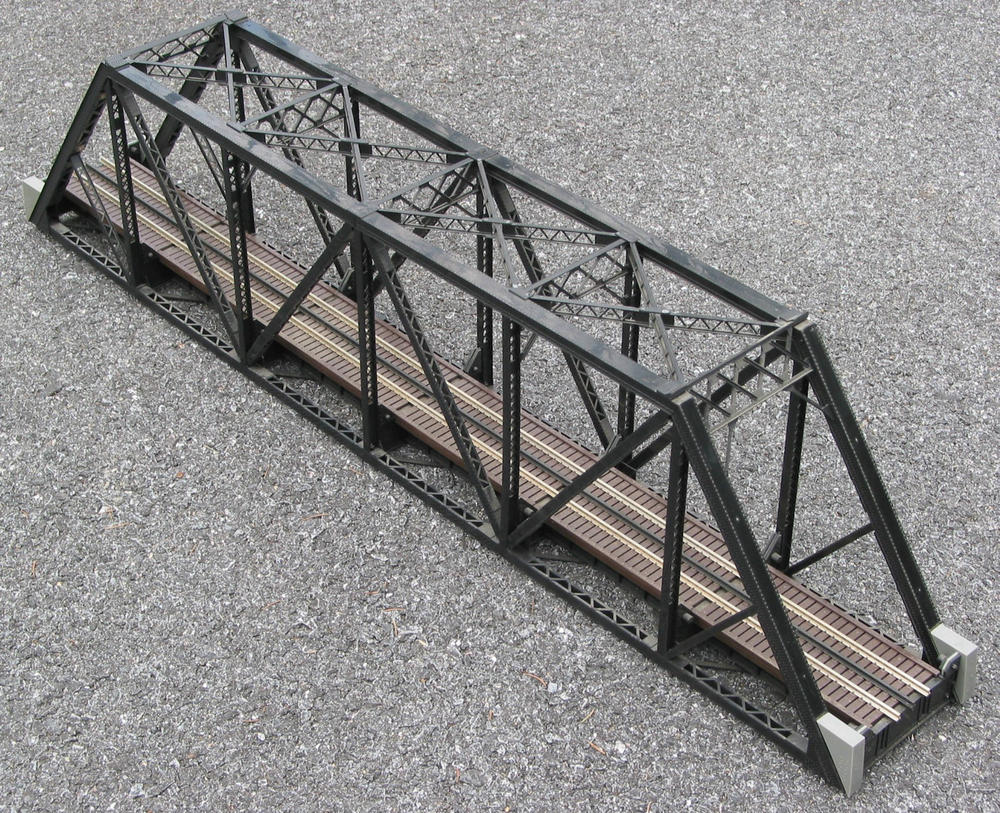 G gauge handmade oak wood open top17' long truss bridge  for G ga USA trains 