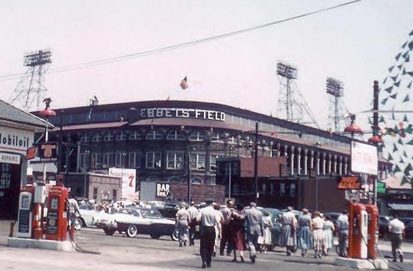 1956 EBBETS FIELD + GAS STATION COLOR+ EDITED