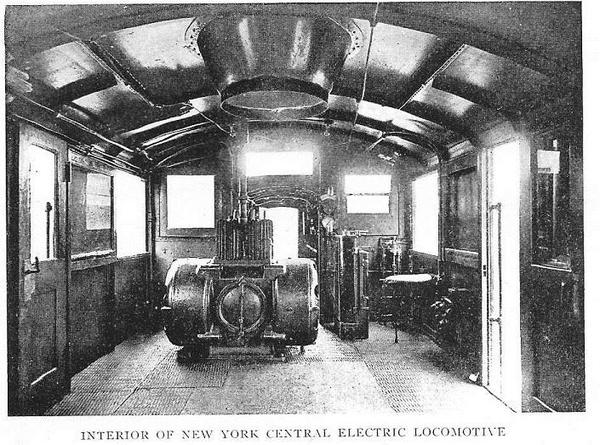 1st_electric_train_on_NY_Central_interior_1