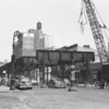 1958 view of the demolition of the 3rd Ave El  looking North from 146th St to the remaining structure being removed to the South end of the 149th St station.