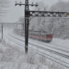 CON-DOT (ex-NHRR) MU Train in snow in Connecticut-2015