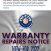Warranty Notice