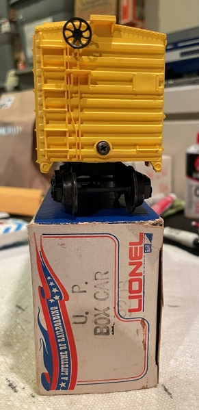 Lionel 9203 UP box end view