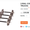 Lionel 70 ton roller bearing freight truck conversion kit