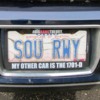 Kevin Orcutt's license plate small