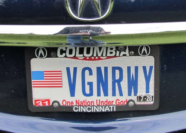 Gerry Albers' license plate small