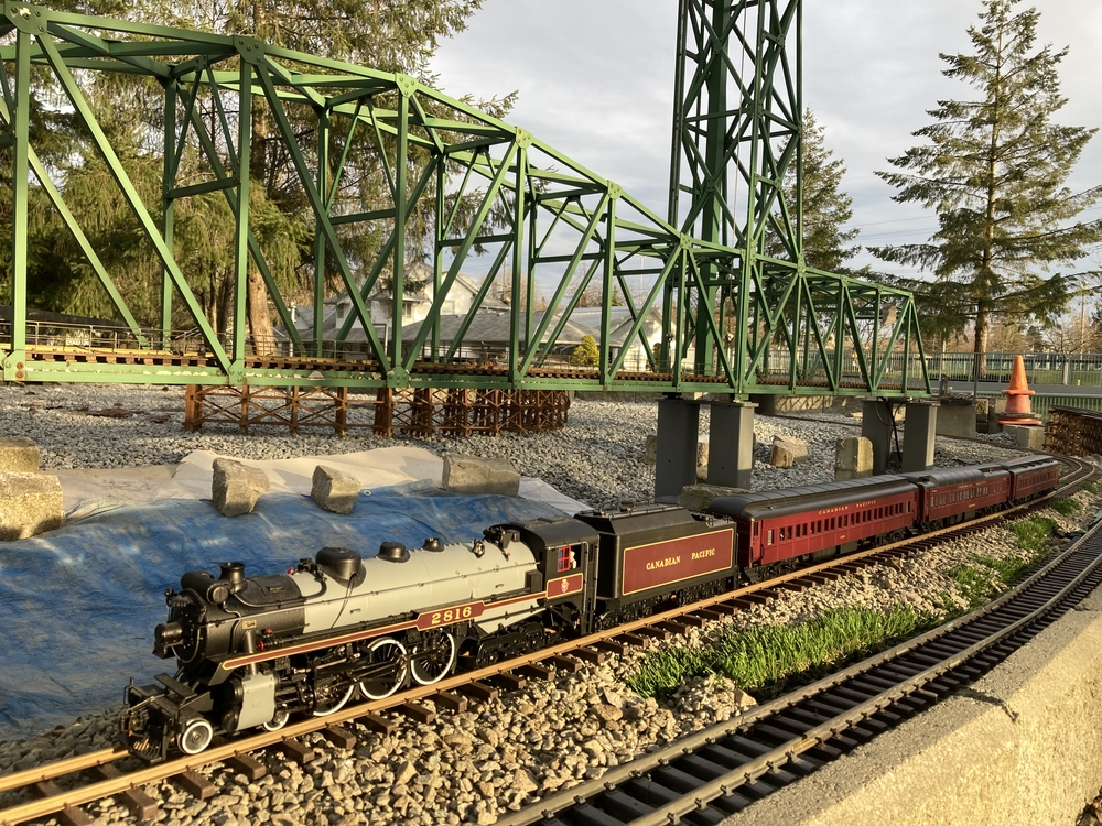 Large Scale is popular for outdoor railroads