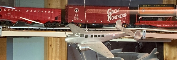 Hang model air plane over table  O Gauge Railroading On Line Forum