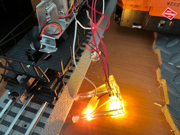 LEDs connected with Factory Incandescent