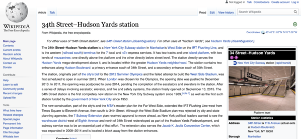 34th Street - Hudson Yards station