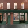 NHH Store Fronts painted Dark Green
