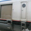 Amtrak Downeaster at Brunswick,ME.: The baggage door where the prime mover used to live.
