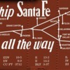 6-22313 Santa Fe Kanas City Chief Map Boxcar