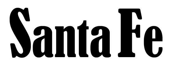 Santa Fe font example