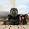 2317 on turntable: CP Pacific 2317 on Steamtown turntable