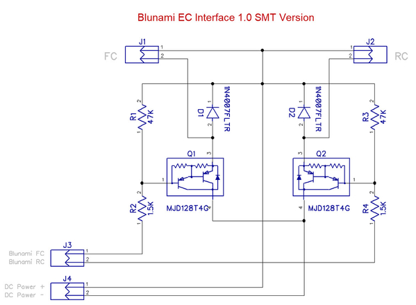 Blunami EC Interface 1.0 SMT Version Schematic