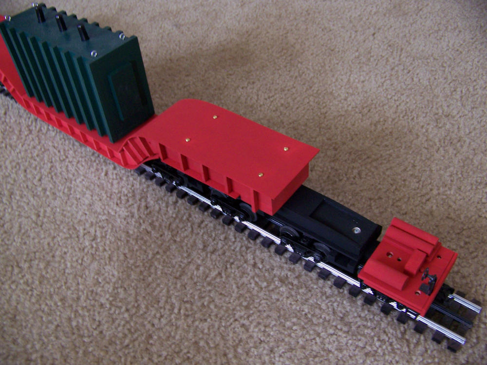 Scratch-built KRL 163201 16-axle flatcar | O Gauge Railroading On Line ...