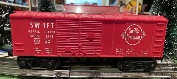 Lionel 6050 Swift box side view