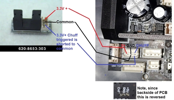 Lionchief Bluetooth chuff sensor diagram