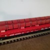 ATSF flat car with pipe load #95023
