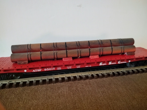atsf flat with pipe load 95017
