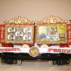 200 series Circus Flat Cars 2 007: 200 series circus flat car with two red tableau wagons